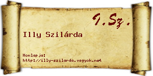 Illy Szilárda névjegykártya